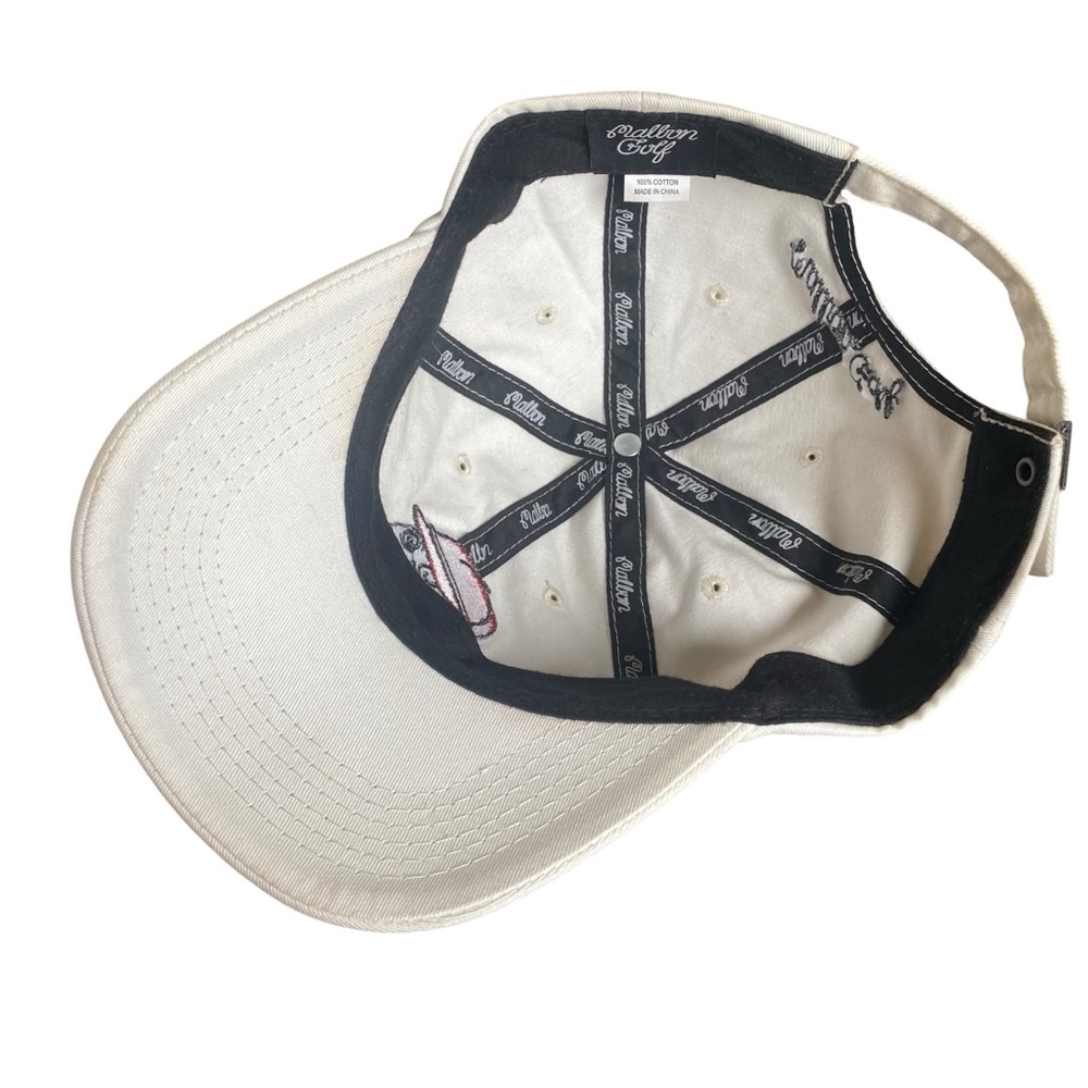 Malbon Golf Buckets Logo Dad Hat Adjustable White Embroidered Baseball Cap - Picture 4 of 8